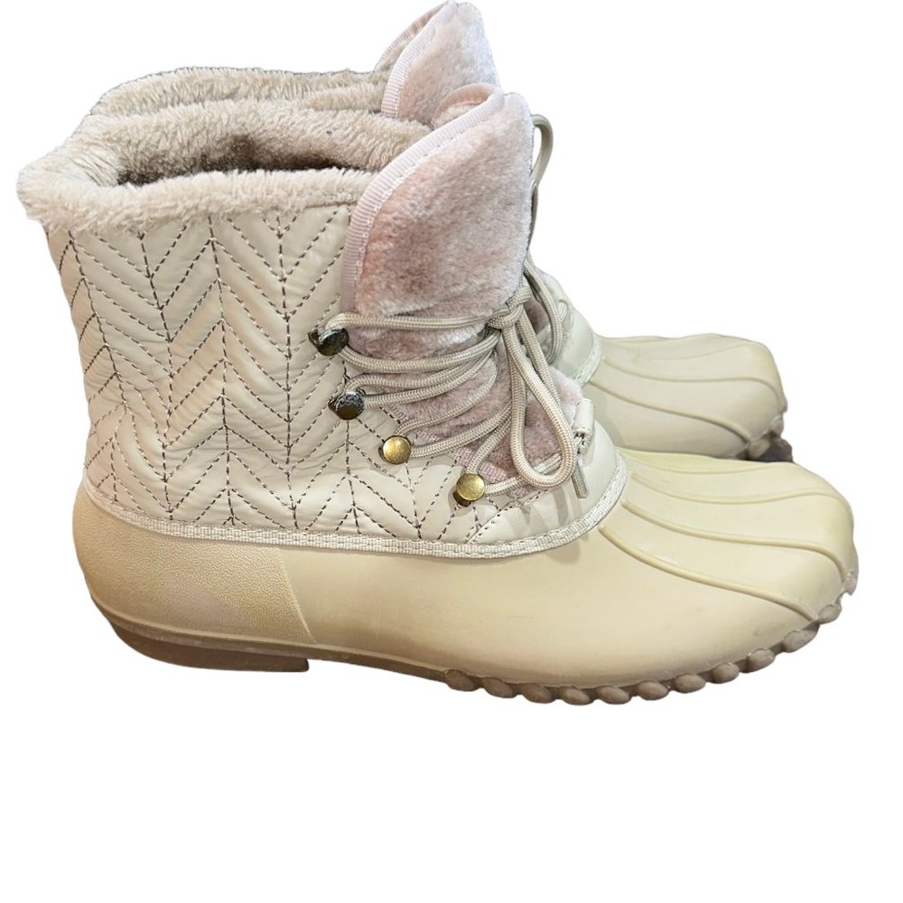 Baretraps Flash Duck Boots Fur Lined Size 10M Light Khaki Waterproof Outdoors